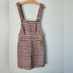 Orange Creek Houndstooth Pinafore Dress